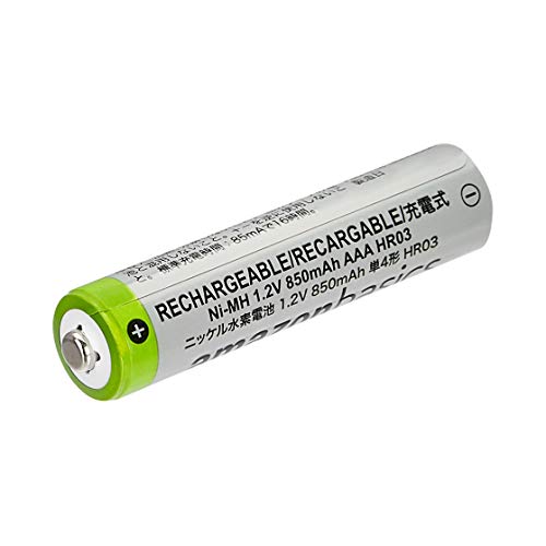 Amazon Basics - Pilas recargables AAA de alta capacidad, 4 unidades (paquete de 1)